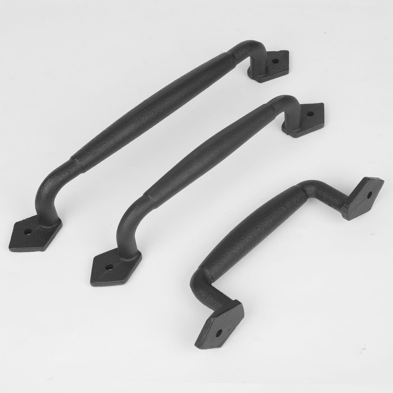 Eumtenr Sliding Rustic Barn Door Handles, 12 Inch Heavy Duty