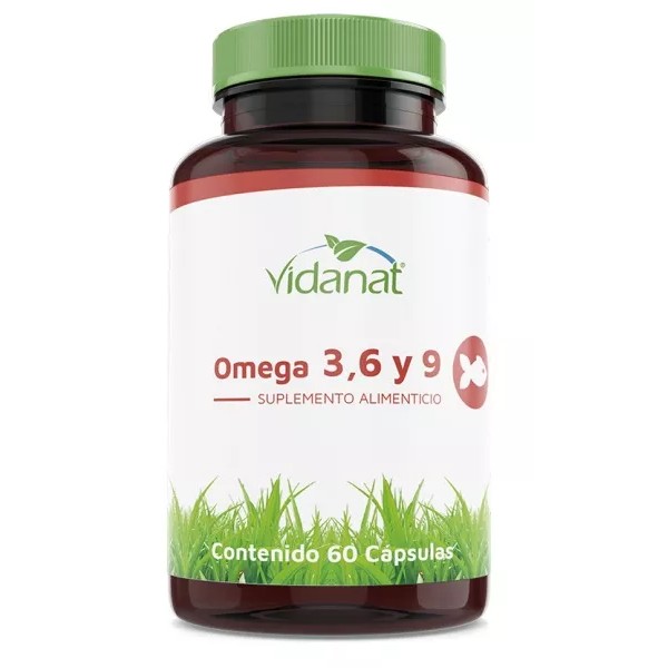 Vidanat Omega 3, 6, 9 60 Cápsulas Antioxidante Alta Calidad