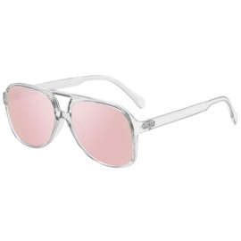 YDAOWKN Retro Aviator Sunglasses for Women Mens Large Frame Classic Vintage 70s Sun Glasses Aviators