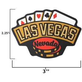 Vagabond Heart Las Vegas Sticker - Weatherproof Vinyl Nevada Souvenir Decal