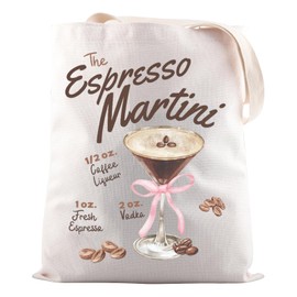 Cocktail Gift Espresso Martini Tote Bag Bachelorette Party Gift Martini Lover Gift (The Espresso M CA Tote Bag)