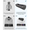 Hibbent Stainless Steel Pull Down Spray Head Replacement with 15