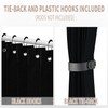 Vatge Closet Door Curtain Room Divider Drapes, Pleated Folding Style