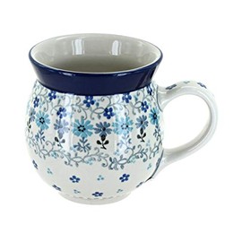 Blue Rose Polish Pottery Celeste Bubble Mug