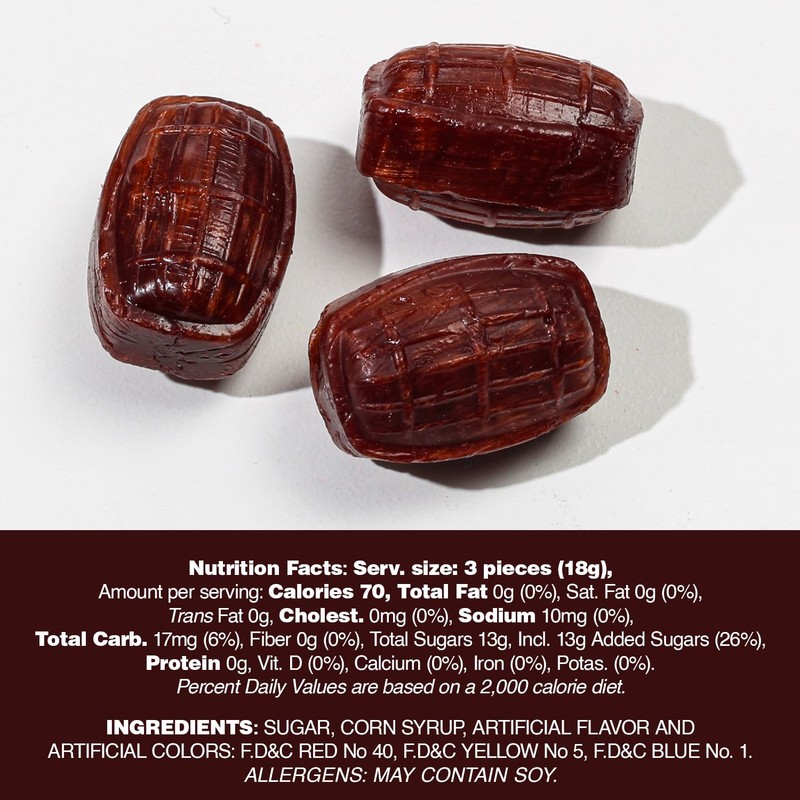 Root Beer Barrels Hard Candy - 6 Pounds - Individually