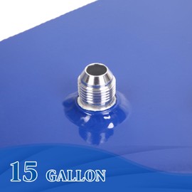 15 Gallon Aluminum Fuel Cell Tank 53L Universal Racing Street Drift Strip Pontoon Boat Marine Gas Tank With Level Sensor