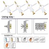 Plasterboard Wall Fixing Plastic Expansion/Plug Anchor Bolts Anti Rotate Heavy