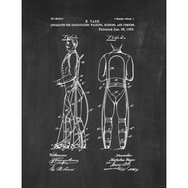 Apparatus For Facilitating Walking, Running And Jumping Patent Print Chalkboard (5" x 7") M14656