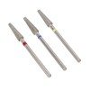 3pcs Nail Drill Bits Professional Russian Style Front Replaceable Grinding