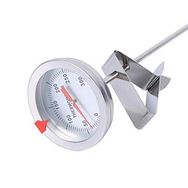 Termómetro de Acero Inoxidable de 12 Pulgadas - Sonda para Medir Temperatura de Alimentos y Cerveza - 1x Termómetro