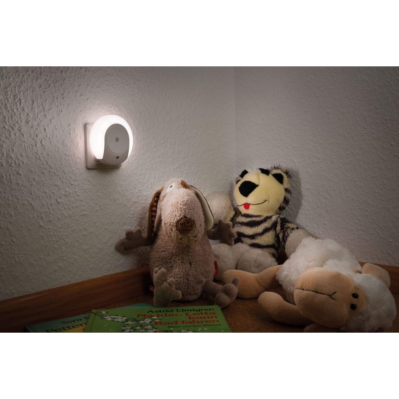 Paulmann Horby 92495 Plug Night Light Round White with Twilight