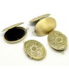Art Nouveau Style Jean Carry Pattern Copper Patina Beauty Oval