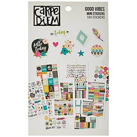 Simple Stories 7956 Carpe Diem Good Vibes Mini Stickers, Multi-Colour