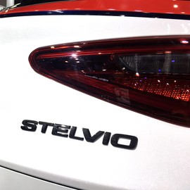 3D Letter Metal Trunk Stelvio Q4 Black red Suitable for Alfa Romeo Stelvio Quadrifoglio Veloce Ti 2018-2021 2022 2023 2024 Sport Tailgate Letter Sticker, Glossy Black, car Accessories