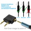 HIEbee Dual 3.5mm Male to 3.5mm Female Airplane Headphone Adapter