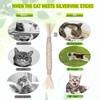 GBSYU 3 Pack Silvervine Cat Toy, Silvervines Sticks Cat Toys
