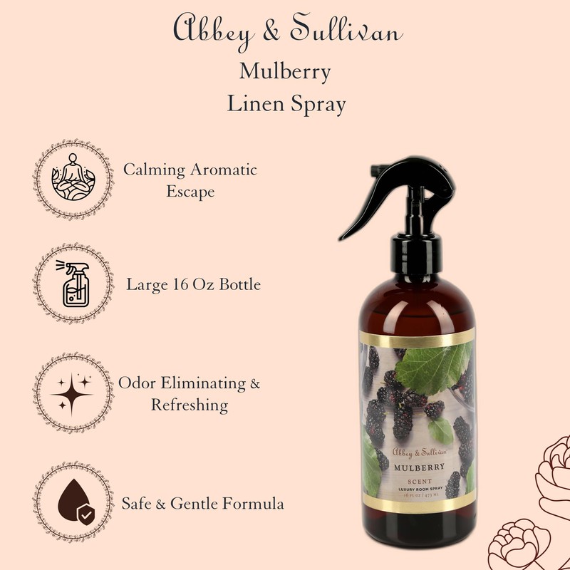 Abbey & Sullivan Room Spray, Mulberry, 16 oz.