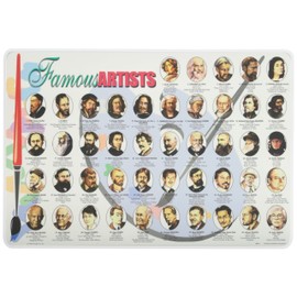 Painless Learning Famous Artists Placemat, Large