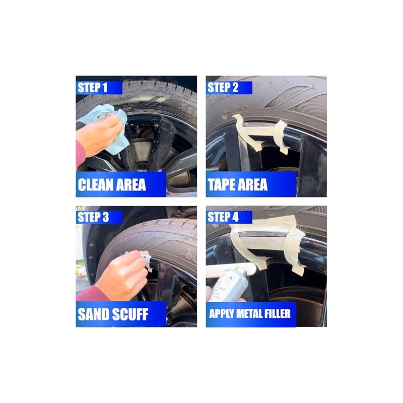 Permatex 09142 Wheel Restoration Kit - Silver - Easy-to-Use Do