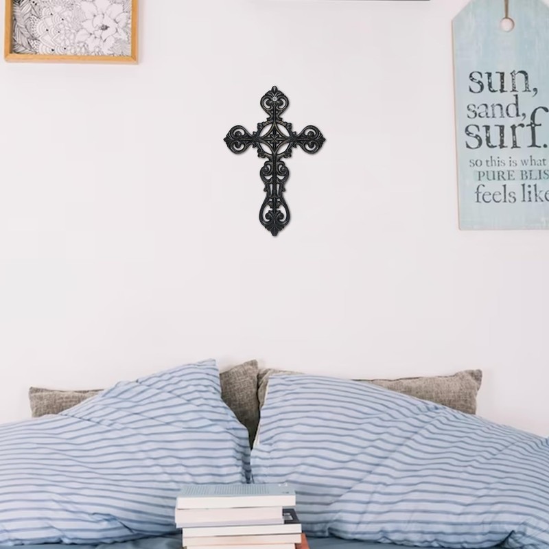 DreamsEden Metal Cross Wall Decor, Small Hanging Art Home Room