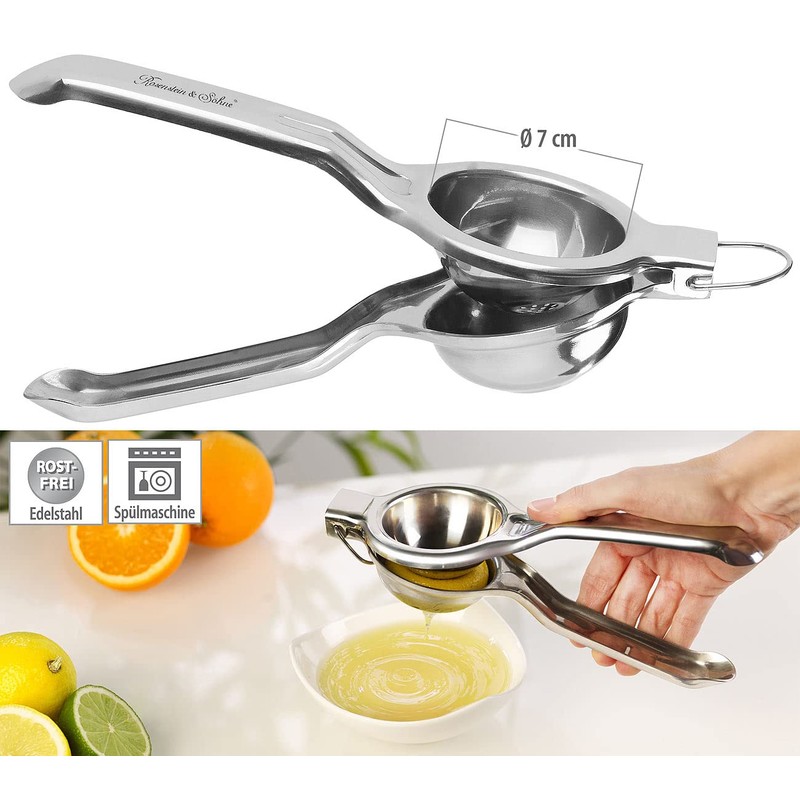 Rosenstein & Söhne Manual Citrus Juicer: Set of 2 Manual