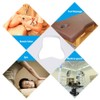 100Pcs Disposable Face Cradle Covers White Breathing Non-Woven Massage Face