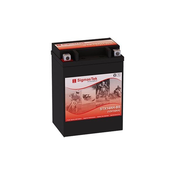 Chrome Battery YB14A-A2 Motorcycle Battery (Replacement)