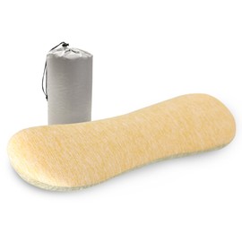 YOUR MOON Memory Foam Travel Pillows, Small Camping Pillow for Sleeping, Portable Backpacking Hammock Camp Pillow for Hiking&Car, Camping Accessories, Neck Support Pillow(Green)