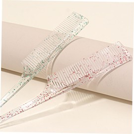 Healeved 3Pcs Tail Combs Transparent Hair Styling Tool for Parting and Braiding Easy to Use Combs for Men and Women for Home and Salon Hairdressing