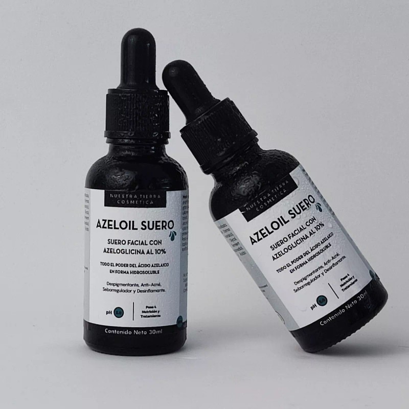 Nuestra Tierra Cosmética Azelaico 10% Suero Acuoso Aclarante Anti-acné Matificante