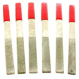 6 Flat Diamond File Jewelers Lapidary Rock Filing Tool