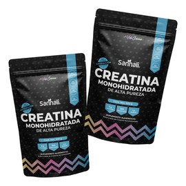 Creatina Monohidratada en Polvo de Alta Pureza Sin Sabor 500g - 100 Servicios - 5g por Porción - Preworkout, Alto Rendimiento