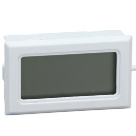 2 Uds Mini termómetro para nevera, termómetros digitales para congelador, termómetro digital LCD monitor de temperatura con sonda externa para Nevera Congelador Acuario -50℃~110℃ (blanco * 2)
