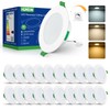 HOMEOW Set of 20 LED Recessed Spotlights, 230 V, Dimmable,