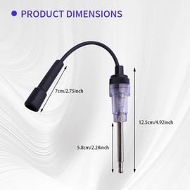 lnline Spark Plug Tester, Plug-in Engine Ignition Tester, Engine Verification-Armature Diagnostic Test Tool for Automobile, Motorcycle, Lawn Mower, Internal and External Engines
