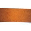 Bellabel Italian Buttero Cowhide Leather Belt, Made in Japan, Silver,