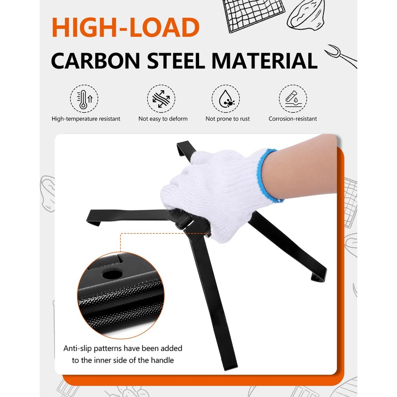 OLIGAI 4 Feet Grill Grate Lifter for S/M/Large Big Size