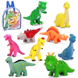 Dinosaur Bath Toys for Toddlers 1-3: Mold Free No Hole Pool Bathtub Toys - Dinosaur Toys for Kids Age 2 3 4 5 Year Old Boys Girls
