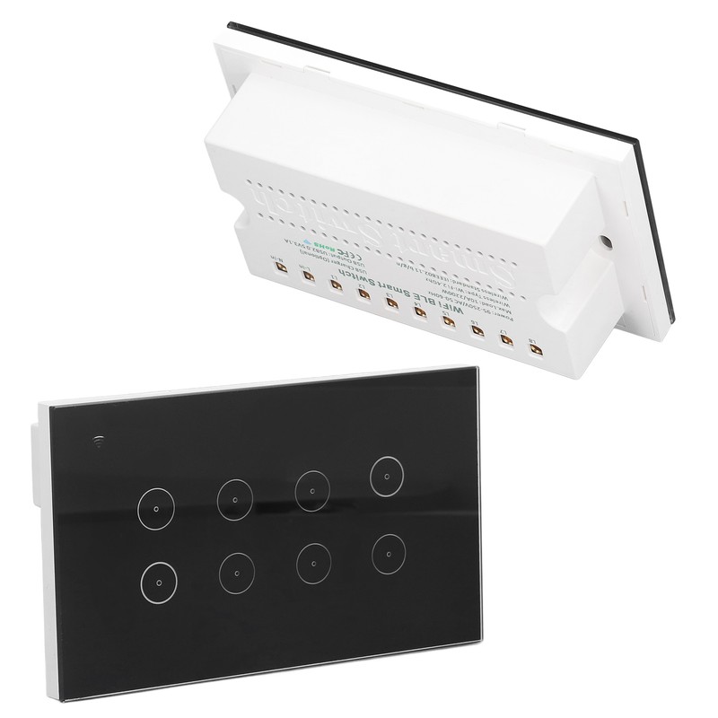 8 Gang Smart Switch WiFi Wall Switch Remote Control Touch
