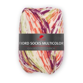 Pro Lana Fjord Socks Multicolour 100 g 4-Ply Sock Wool with a Unique Fjord Pattern 425 m Colour: 480