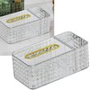 shilanmei Tissue Box Cover,Multifunctional Tissue Box Acrylic Desk Organizer Reusable