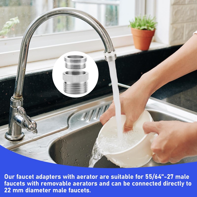 Faucet to Garden Hose Adapter - 3/4" GHT Thread Brass