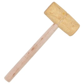 UKCOCO Leather Wooden Mallet Leathercraft Hammer Leather Carving Hammer Solid Carpentry Mallet for DIY Stamping Sew Leather Cowhide Woodworking Tool 45-50mm