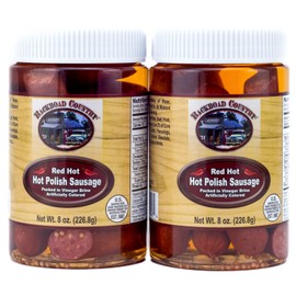 Backroad Country Red Hot Polish Sausage 8oz (Pack of 2)