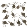 VILLFUL 12pcs Antique Crochet Stitch Markers with Removable Lobster Clasps