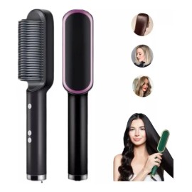 Cepillo Alaciador De Cabello Eléctrico Profesional 2 En 1