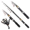 Lixada Portable Fishing Rod and Reel Combo Telescopic Fishing Rod