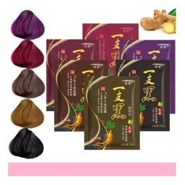 Cosmetitodo Paquete 10 Piezas Shampoo Tinte Instantaneo 15min Cubre Cana