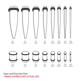 BodyJ4You 32PC Ear Stretching Big Gauges 14G-0G - Green White Marble Acrylic Tapers No Flare Plugs O-Rings - Stretchers Expanders Eyelets