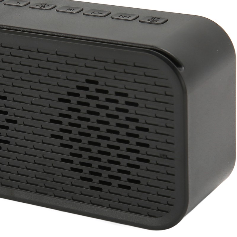 Bluetooth Speaker with Digital Alarm Clock Temperature Display Voice Announcement